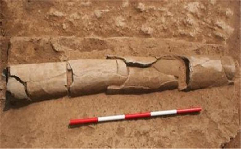  河南平粮台遗址发现4000多年前陶质排水管道